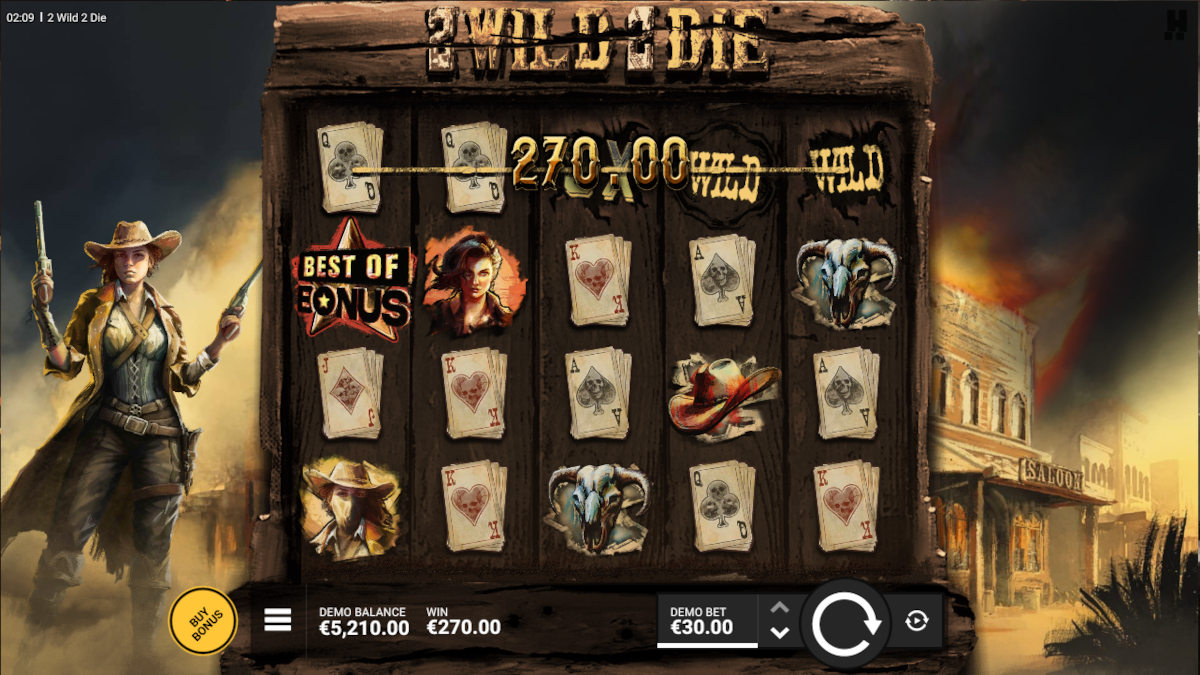 2 wild 2 die slot game preview